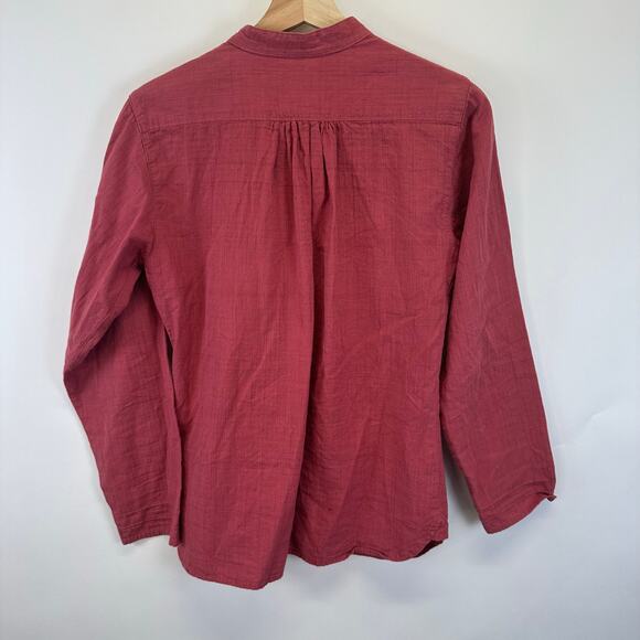 Woolrich Button Front Cotton Relaxed Long Sleeve Shirt Blouse Womens Size S - Picture 10 of 16